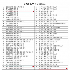 奥康、红蜻蜓等多家鞋革企业上榜2023温州市综合百强企业